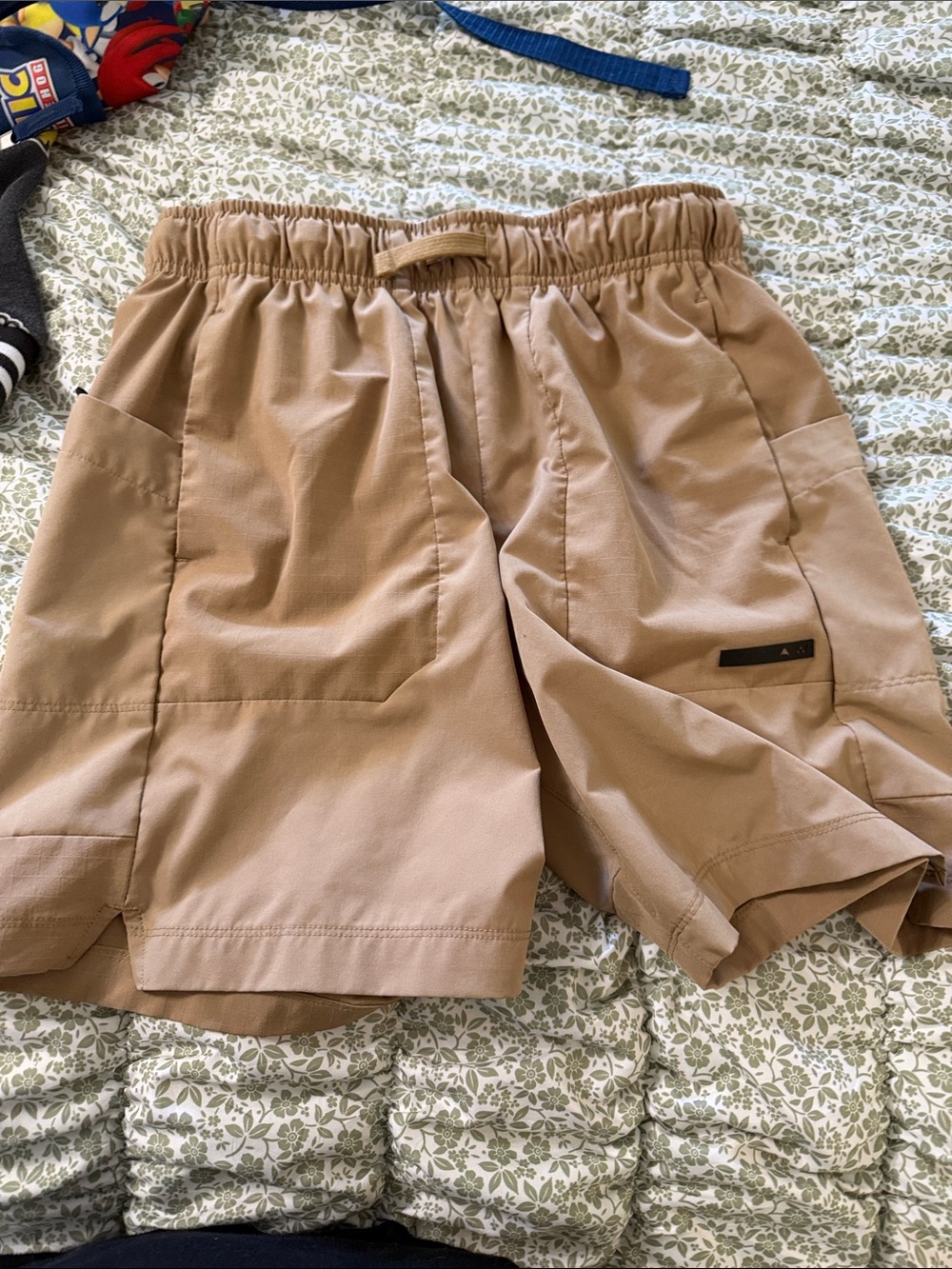 Athletic Works Tan Kids Utility Shorts